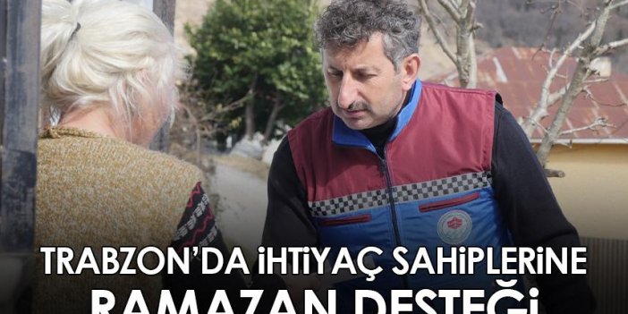 Trabzon'da ihtiyaç sahibi ailelere ramazan desteği