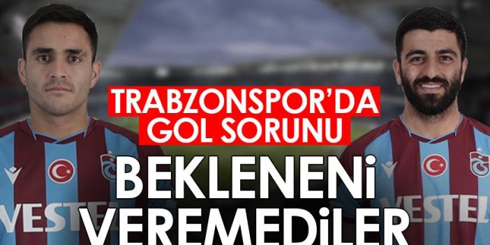 Trabzonspor'da gol sorunu! Beklentinin altında kaldılar