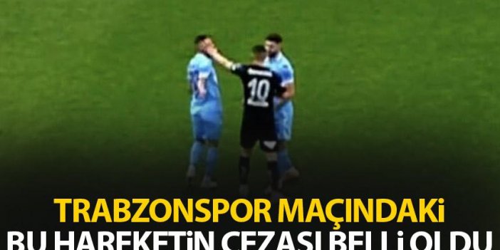 Trabzonspor maçında kırmızı kart görmüştü! Cezası belli oldu