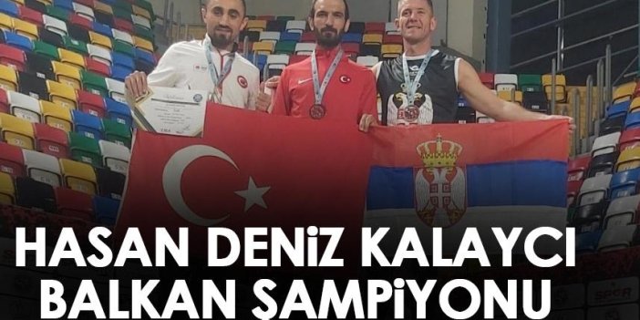 Trabzonspor'da Hasan Deniz Kalaycı Balkan Şampiyonu oldu