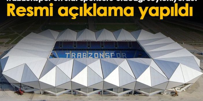 Trabzonspor’un stat sponsoru olacağı söyleniyordu! Resmi açıklama yapıldı