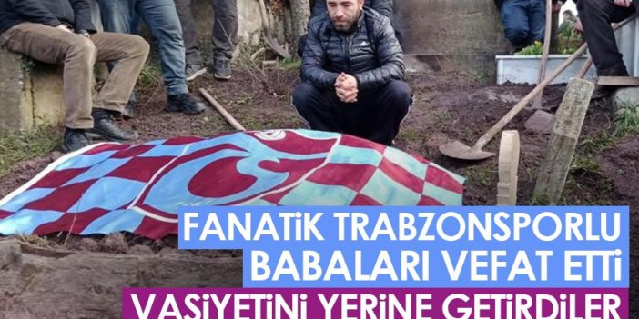 Artvin'de iki kardeş vefat eden fanatik Trabzonsporlu babalarının vasiyetini yerine getirdi