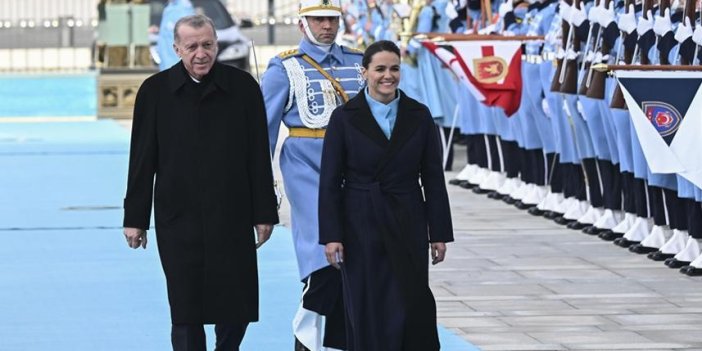 Cumhurbaşkanı Erdoğan Macaristan Cumhurbaşkanı Novak'ı ağırladı