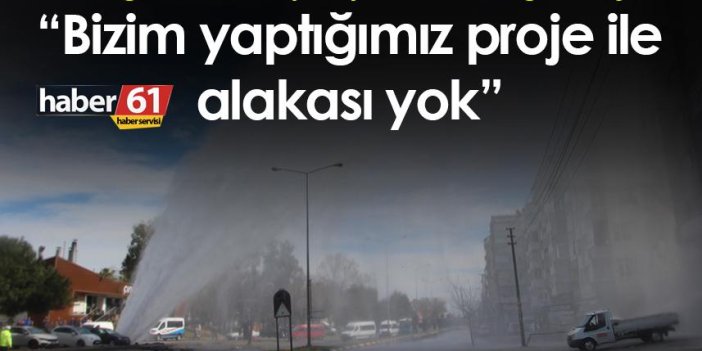 Zorluoğlu Trabzon’da patlayan su hattı ile alakalı konuştu “Bizim yaptığımız proje ile alakası yok”