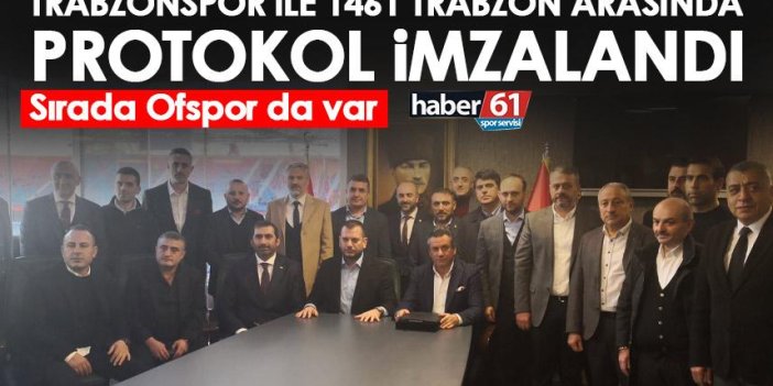 Trabzonspor ile 1461 Trabzon arasında protokol imzalandı! Sırada bir takım daha var