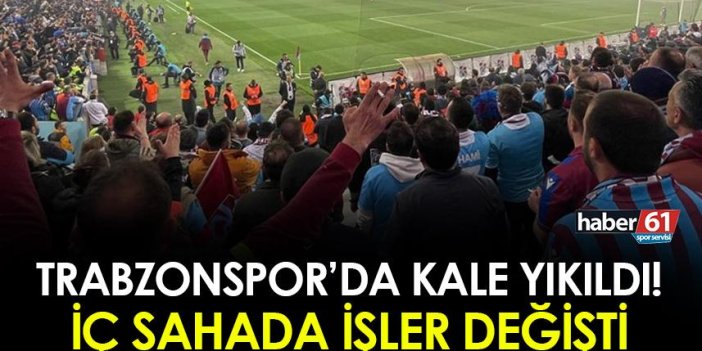 Trabzonspor'da kale yıkıldı! İç sahada işler değişti