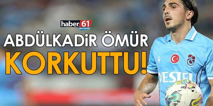 Trabzonspor’da Abdülkadir Ömür korkuttu!