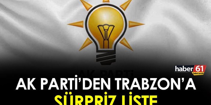 Trabzon AK Parti milletvekili adayları belli oldu (2023)