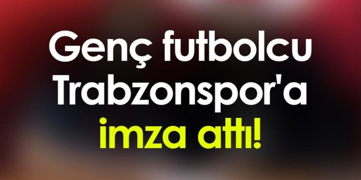 Genç futbolcu Muhammed Mustafa Pınarcı Trabzonspor'a imza attı