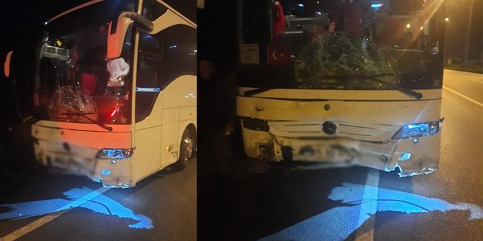 Samsun'da tur otobüsüyle otomobil çarpışt! 1 ölü