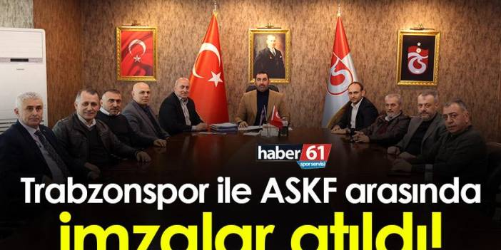 Trabzonspor ile ASKF arasında imzalar atıldı