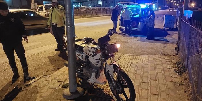Samsun'da motosikletli kazada 2 kişi yaralandı