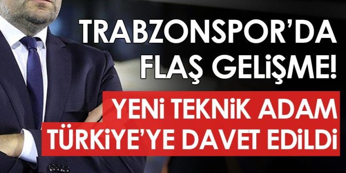 Trabzonspor'un yeni teknik direktörü Türkiye'ye davet edildi