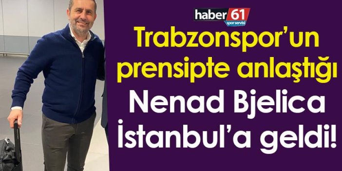 Trabzonspor’un prensipte anlaştığı Nenad Bjelica İstanbul’a geldi