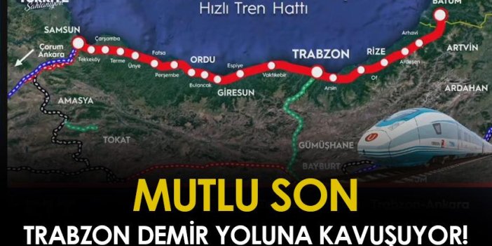 Trabzon’a demir yolu müjdesi! Bakan resmen açıkladı!