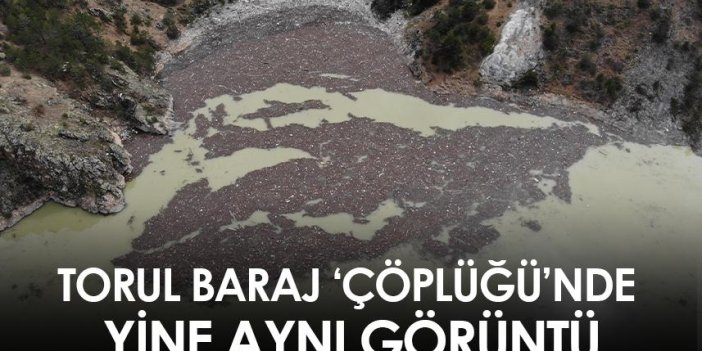 Torul Baraj ‘Çöplüğü’nde yine aynı görüntü
