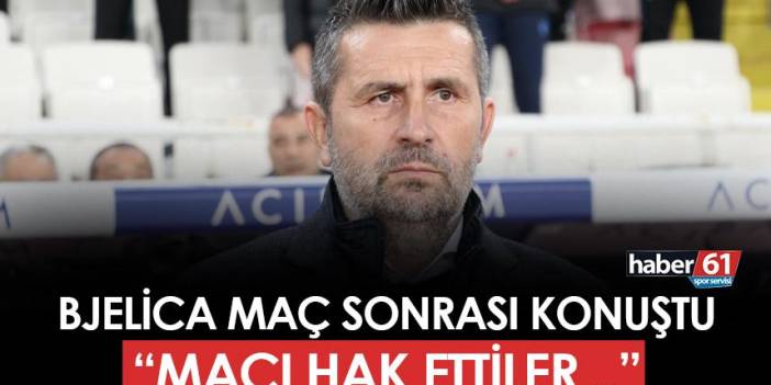 Trabzonspor'da Nenad Bjelica maç sonrası konuştu: "Sivasspor hak etti"