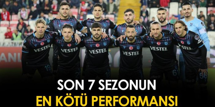 Trabzonspor'da son 7 sezonun en kötü dış saha performansı