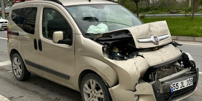 Samsun'da 2 aracın karıştığı kazada 2 kişi yaralandı