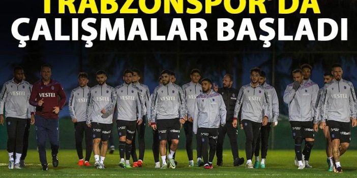 Trabzonspor'da Konyaspor maçı hazırlıklarımız başladı