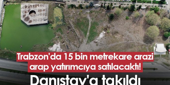 Trabzon'da 15 bin metrekarelik arazi arap yatırımcıya satılacaktı! Danıştay'a takıldı
