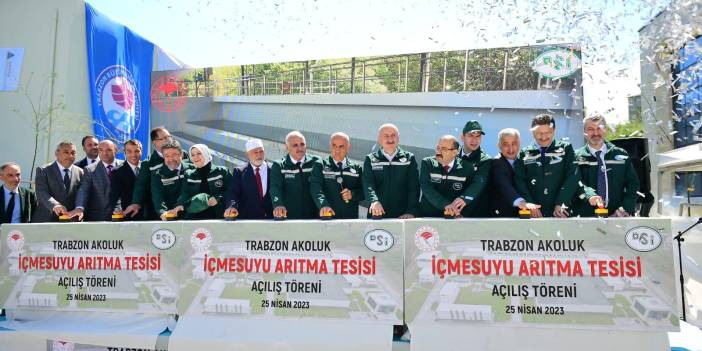 Trabzon'da dev içme suyu tesisi açıldı! “3 milyar TL’yi geçen mega proje şehrimize hayırlı olsun”