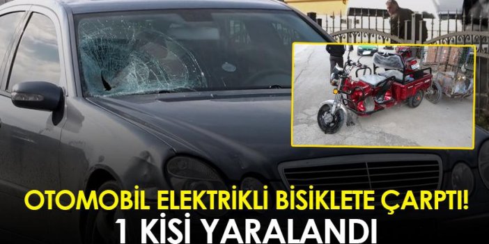 Samsun'da otomobil elektrikli bisiklete çarptı! 1 yaralı