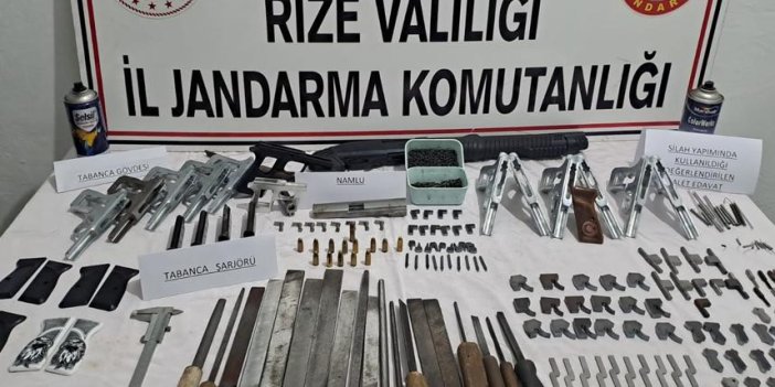 Rize'de kaçak silah operasyonu! 1 gözaltı