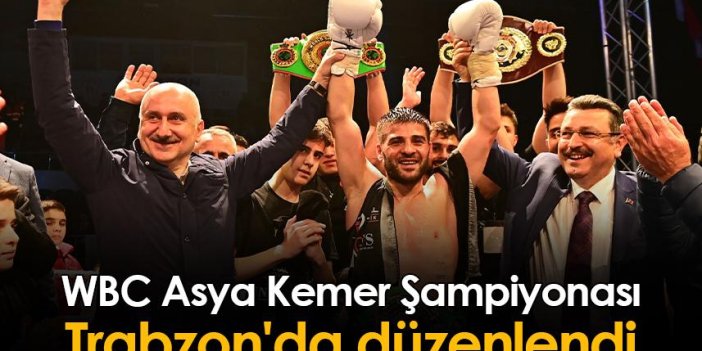 WBC Asya Kemer Şampiyonası Trabzon'da düzenlendi