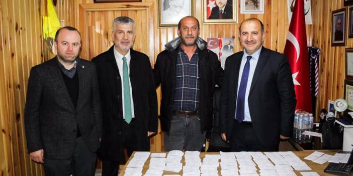 AK Parti Trabzon Milletvekili adayı Yılmaz Büyükaydın'dan Yomra İlçe Başkanlığına ziyaret