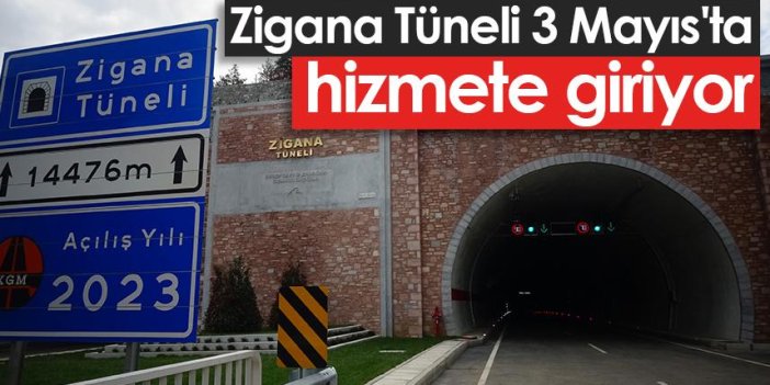 Trabzon-Gümüşhane arasındaki Zigana Tüneli 3 Mayıs'ta hizmete giriyor