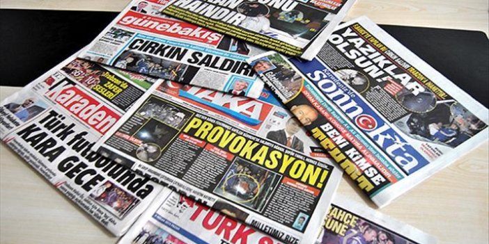 Trabzon'da gazeteler simsiyah!