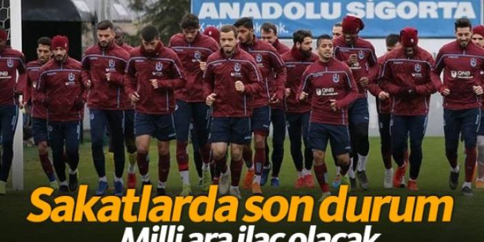 Trabzonspor'un sakatlarında son durum
