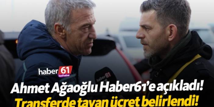 Ahmet Ağaoğlu: Transferde tavan ücretimizi belirledik