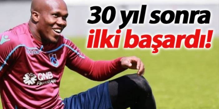 Trabzonspor'da Nwakaeme 30 yıl sonra ilki başardı