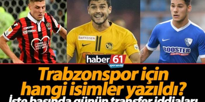 Trabzonspor transfer haberleri - 29.05.2019