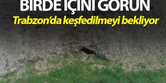Trabzon'da gizemli mağara keşfedilmeyi bekliyor