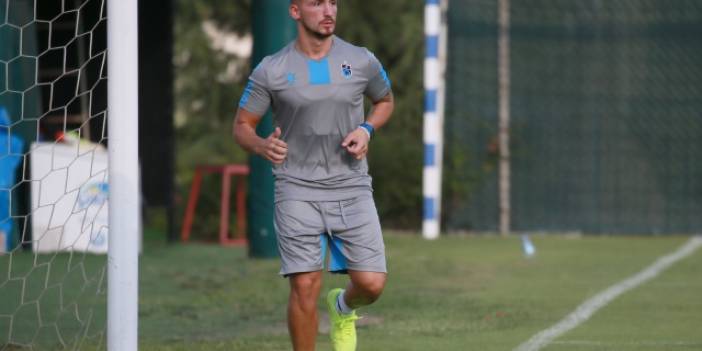 Trabzonspor'da yeni sezon hazırlıkları devam ediyor.Donis Avdijaj antrenmanda.
