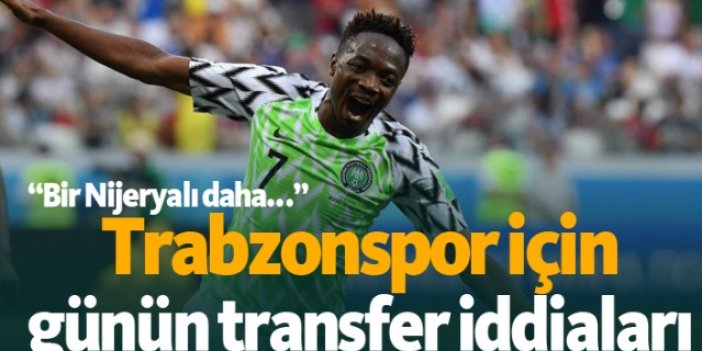 Trabzonspor transfer haberleri - 12.07.2019
