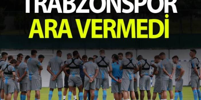 Trabzonspor ara vermeden Sparta Prag maçına hazırlanıyor