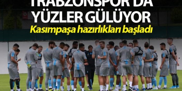 Trabzonspor'da yüzler gülüyor - Kasımpaşa hazırlıkları başladı