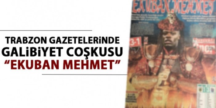 Trabzon Gazetelerinde AEK Galibiyeti coşkusu