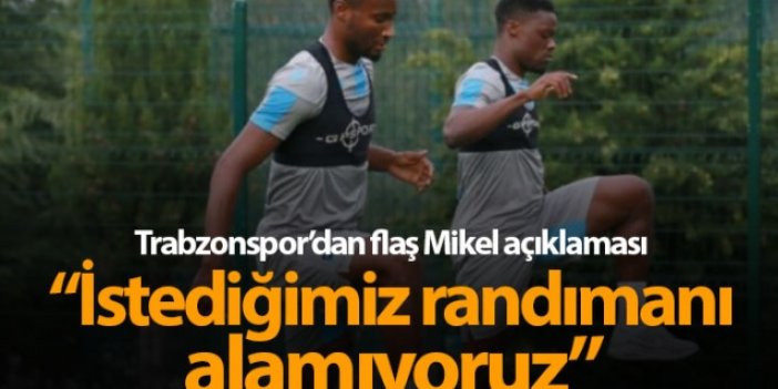 Trabzonspor'dan flaş Obi Mikel açıklaması