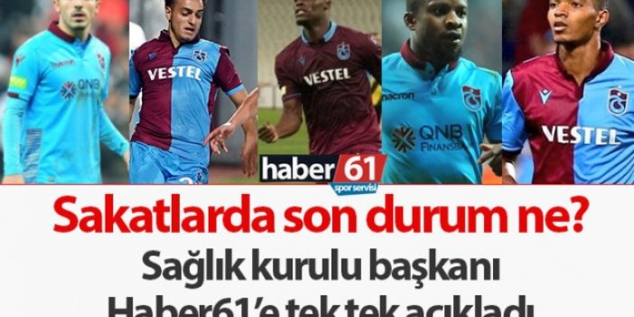 Trabzonspor'un sakatları ne zaman dönecek?