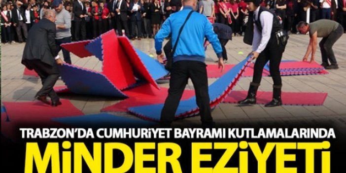 Trabzon'da gösterilerde minder eziyeti