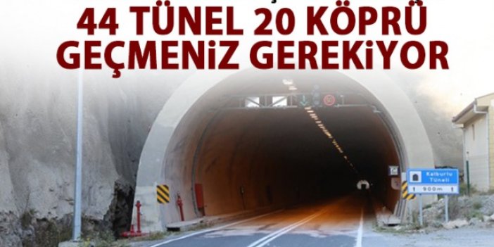 Karadeniz'de bu ilçeye 44 tünel 20 köprüyle sağlanıyor