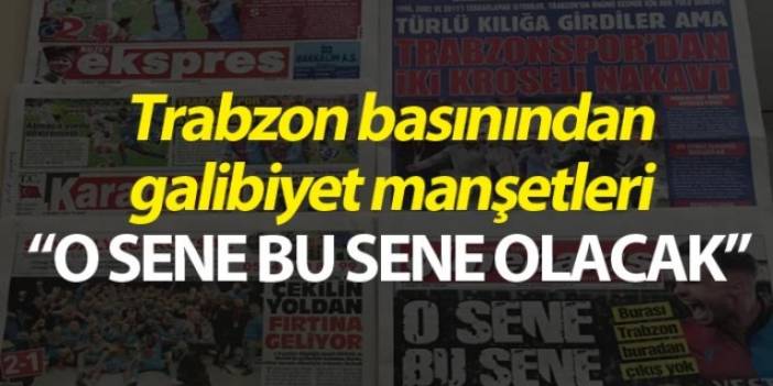Trabzon basınından galibiyet manşetleri