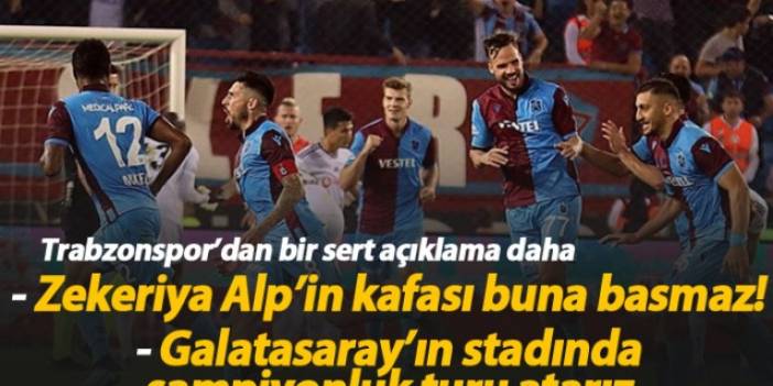 Trabzonspor'dan sert açıklama: Alp'in kafası buna basmaz