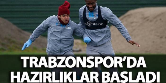 Trabzonspor'da antrenmanlar sürüyor
