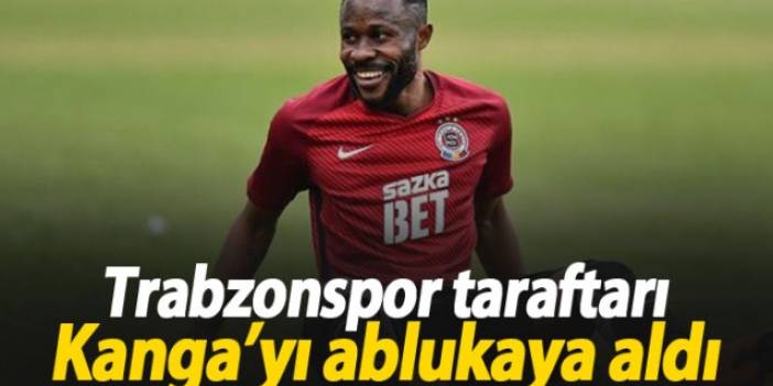 Trabzonsporlu taraftarlar Kanga'yı ablukaya aldı